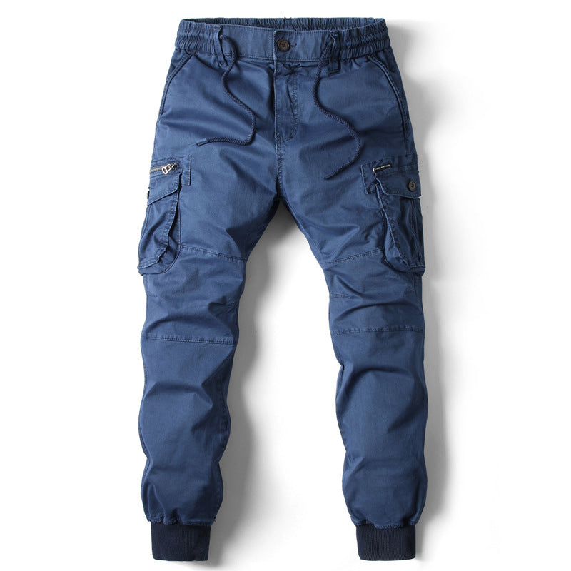 Herrer Cargo Jogger med justerbare manschetter og utility-lommer Stilla