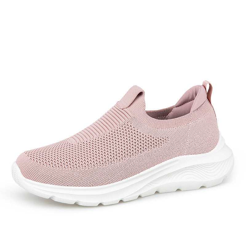 Dame Slip-On Sport Sneakers med åndbart strikdesign Stilla