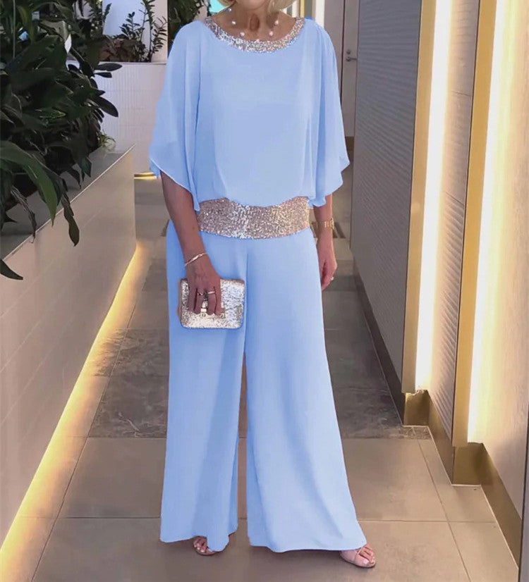 Dame Elegante Chiffon Jumpsuit Stilla