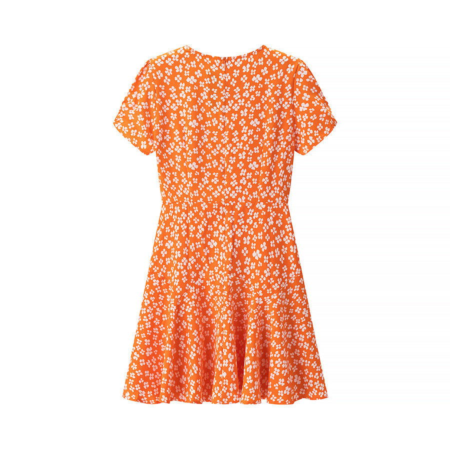 Dame sommerkjole med blomsterdesign og legende snit Stilla