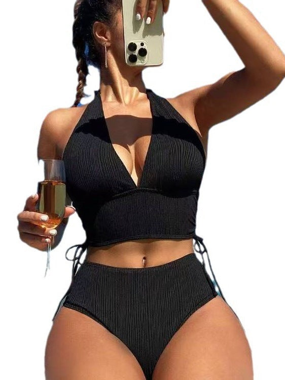 Dame højskåret bikini med brugervenligt top Stilla