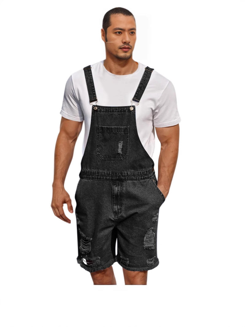 Herrer Casual Denim Patebukser i distressed look Stilla