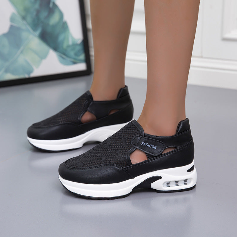 Dame Åndbare Fritidssneakers med komfortabel Velcro Stilla