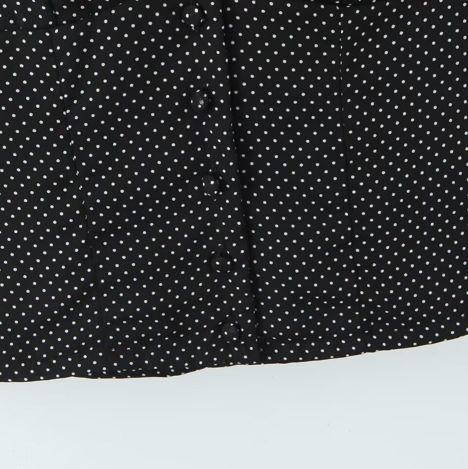 Dame Crop-Top med raffineret halterdesign og prikkemønster Stilla