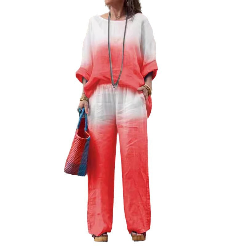 Dame Letvægts To-delt Afslappet Jumpsuit Sæt Stilla