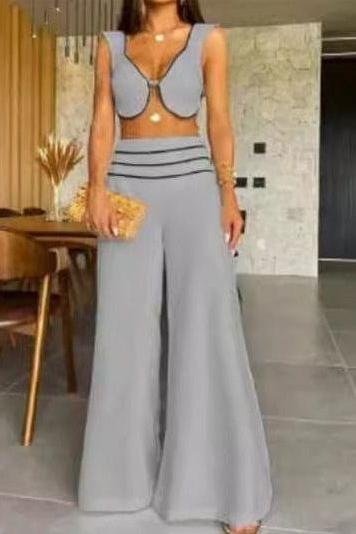 Stilla | Casual Kort Vest Bukserdragt