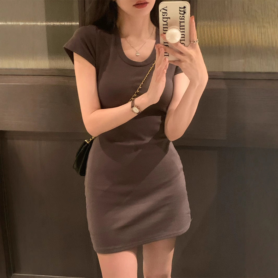Femme Bodycon Mini Kjole med ribbet tekstur Stilla