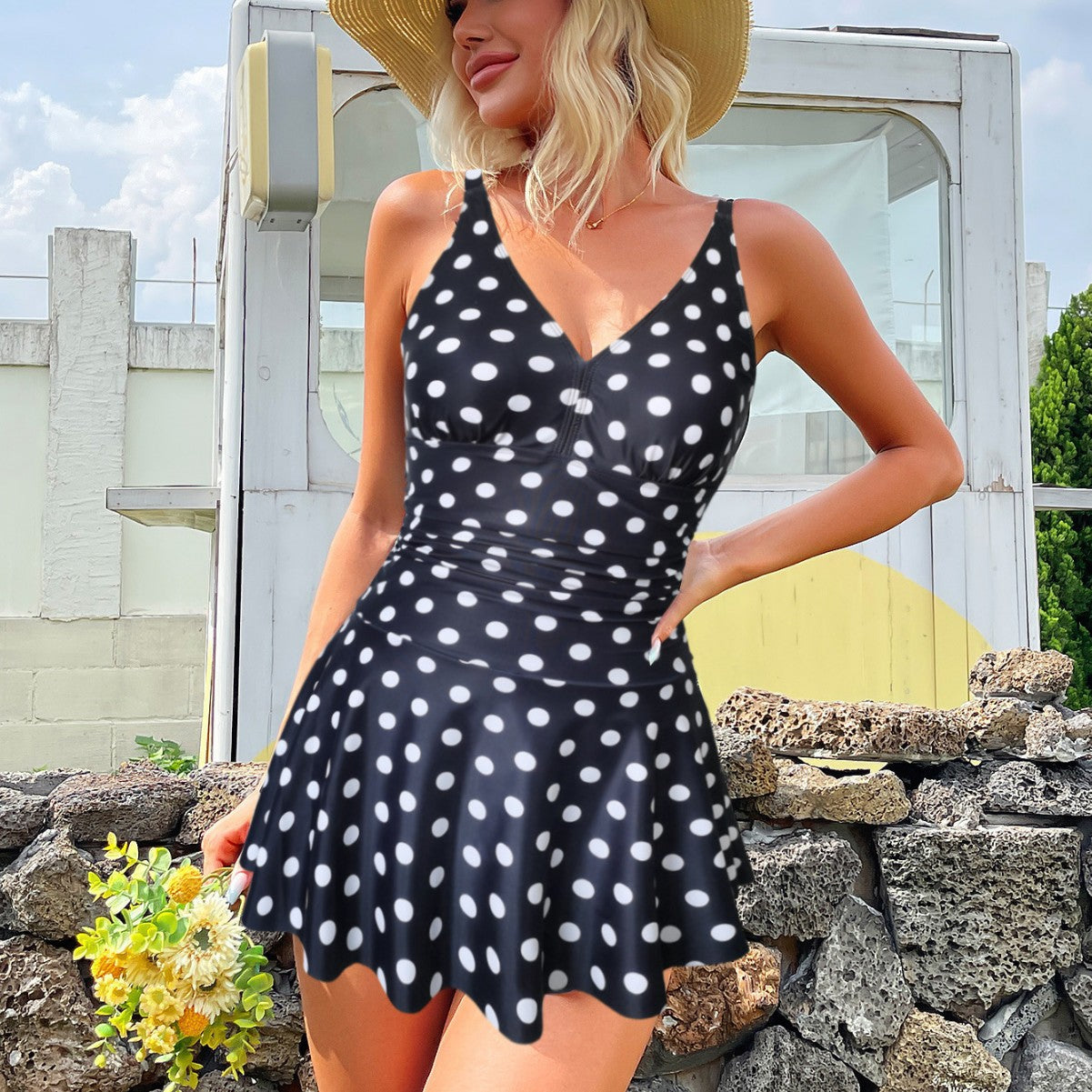 Dame Farverige Polka-Dots Badetøj Stilla
