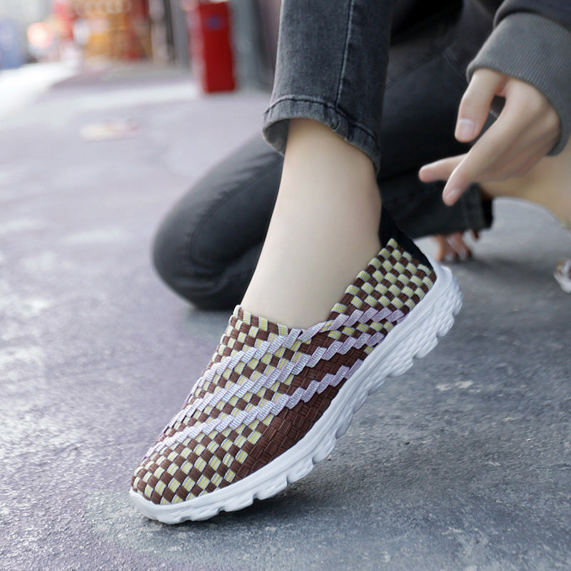 Dame Åndbar Memory-Skum Slip-On Sneakers Stilla