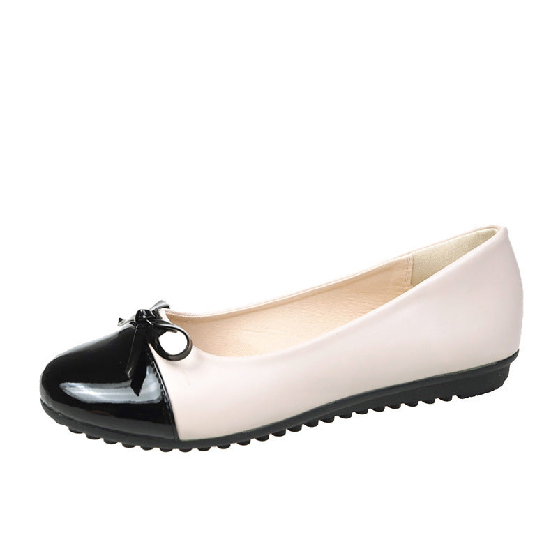 Dame ballerina-sko med elegant sløjfedetalje og polstret sål Stilla