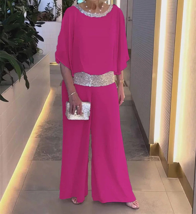 Dame Elegante Chiffon Jumpsuit Stilla
