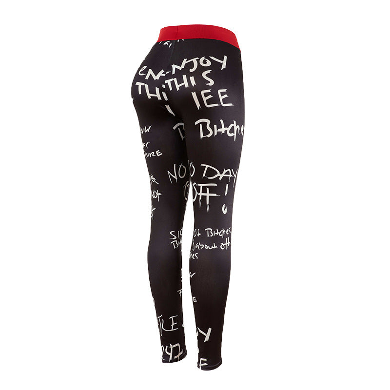 Dame grafiktryk leggings Stilla
