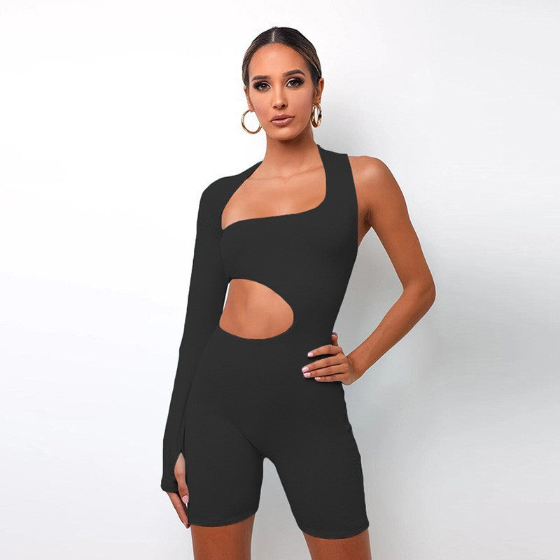 Dame Enkelt skåret jumpsuit med cut-outs Stilla