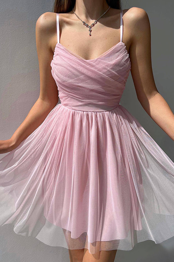 Stilla | Home Before Daylight A-line Tulle Mini Kjole