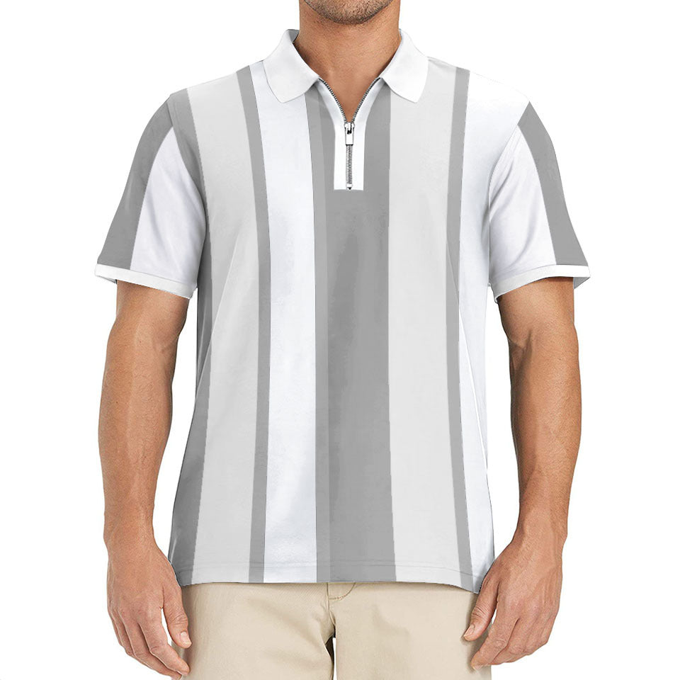 Herre polo t-shirt med stilfulde striber Stilla