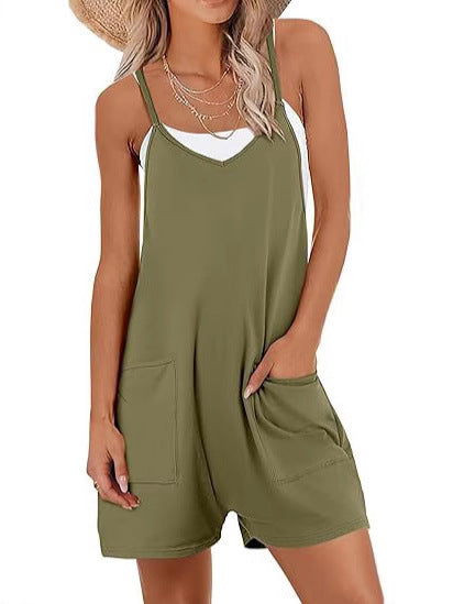 Dame fritids ærmeløs jumpsuit med lommer Stilla