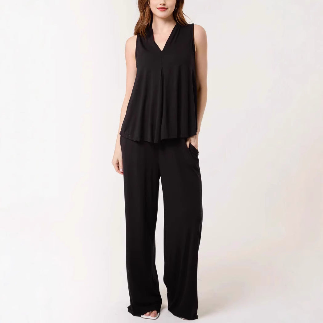 Dame Flydende Ærmeløs Jumpsuit Stilla