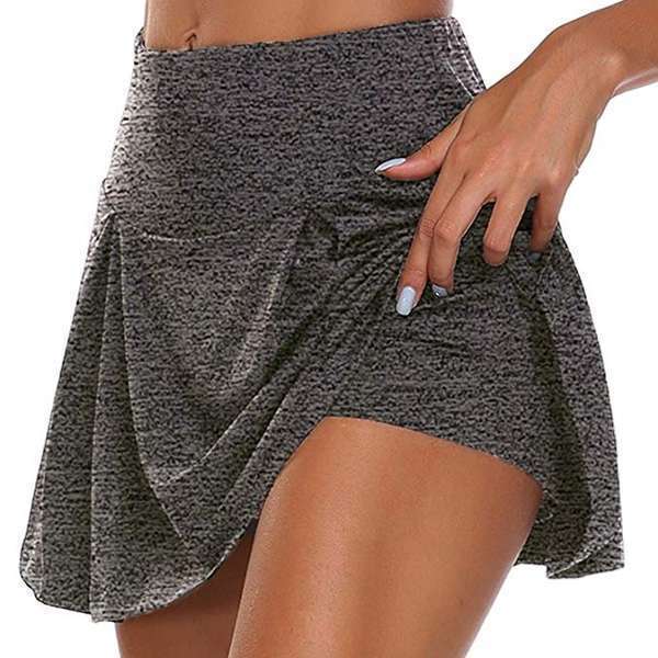 Dame Sporty Wrap Skirt med indre shorts og elastisk talje Stilla