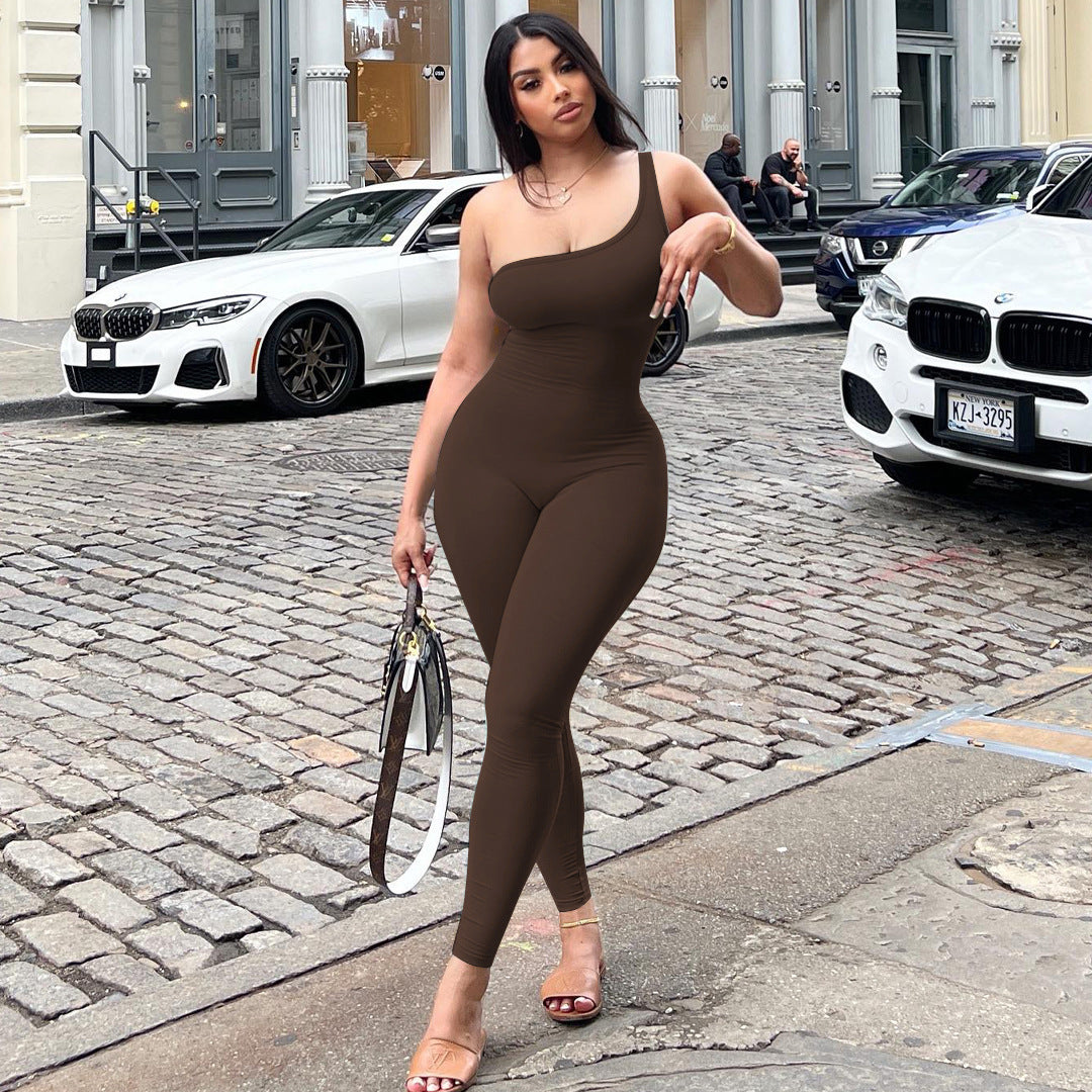 Dame En-sidet Jumpsuit med figursyet snit og elegant design Stilla