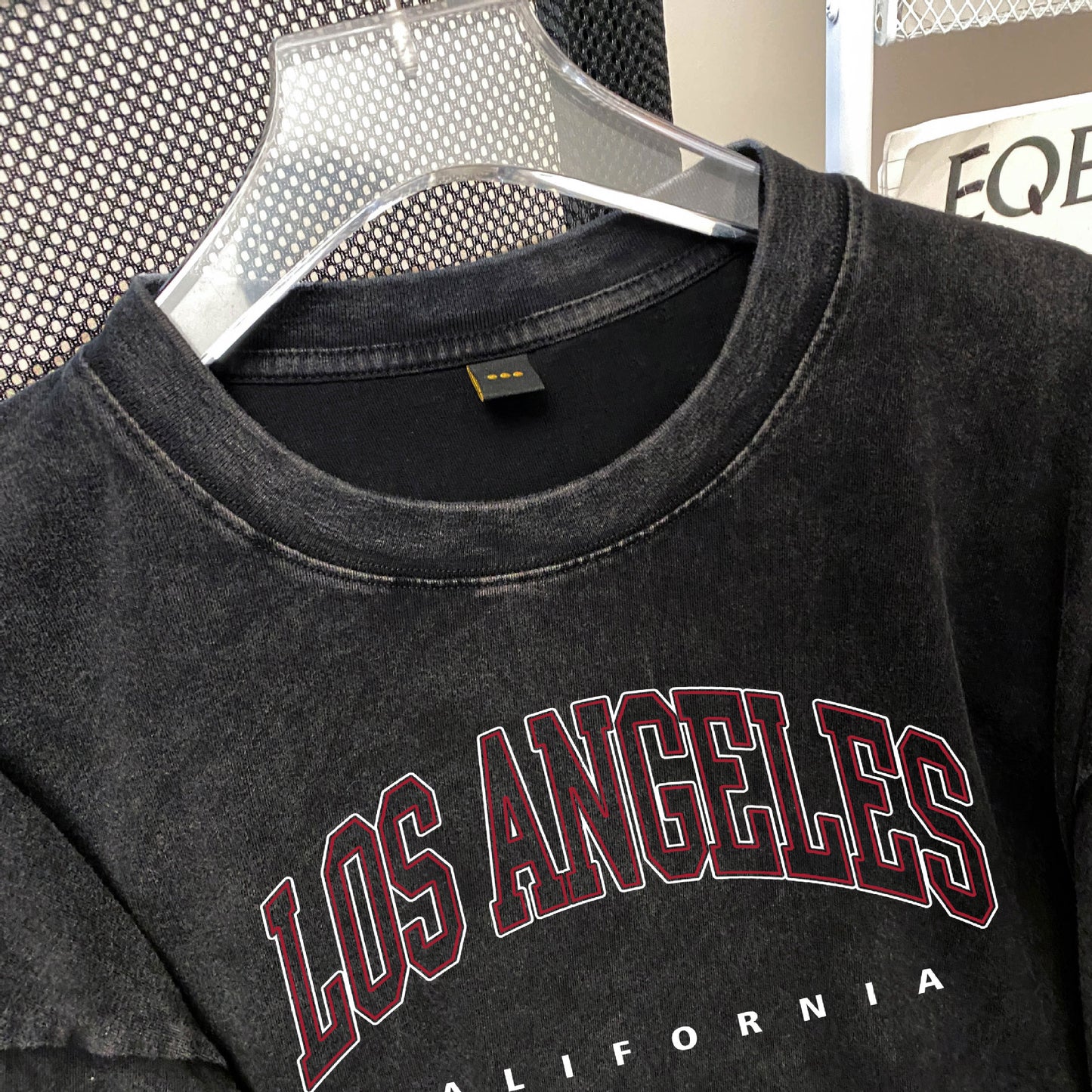 Dame Oversized T-shirt med Los Angeles tryk Stilla