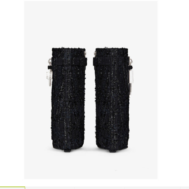 Femme Textured High-Cut Ankelstøvler med dekorative spænder Stilla