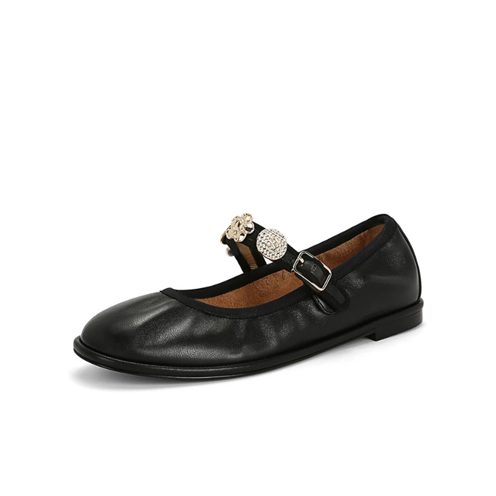Damer Elegante Detalje Mary Jane Flats Stilla