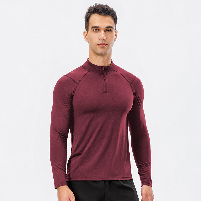 Herren funktionsshirt med halv lynlås Stilla