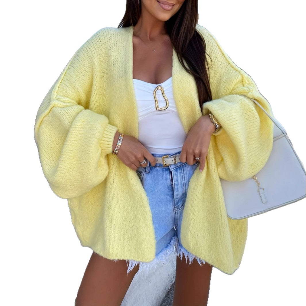 Femme Oversized Blød Strik Cardigan Stilla