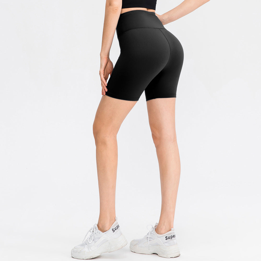 Stilla | Dobbelt Sidet Brocade Børstet Yoga Shorts Nude Følelse, Høj Talje, Hofte Løft Fitness Bukser