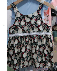 Pige blomsterprint sommer outfit sæt Stilla