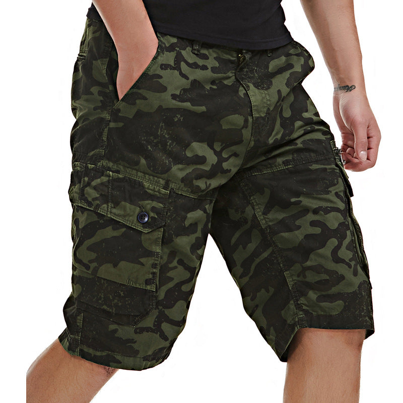 Herre Cargo Shorts med Utility-lommer Stilla