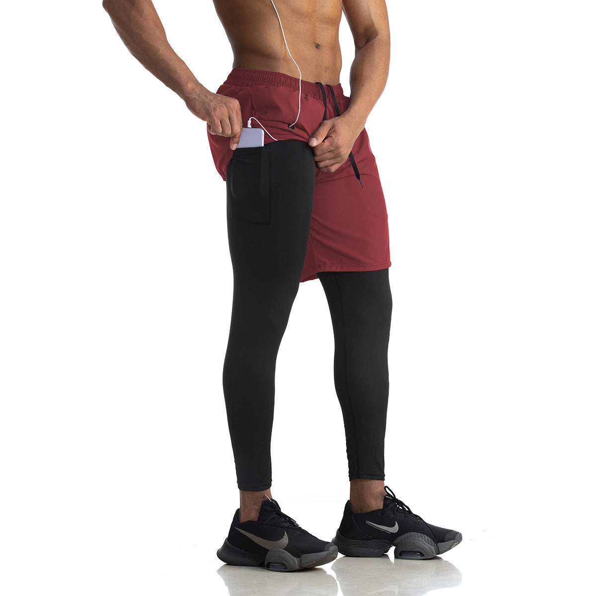 Herrer Sportive Kompressionsleggings Stilla