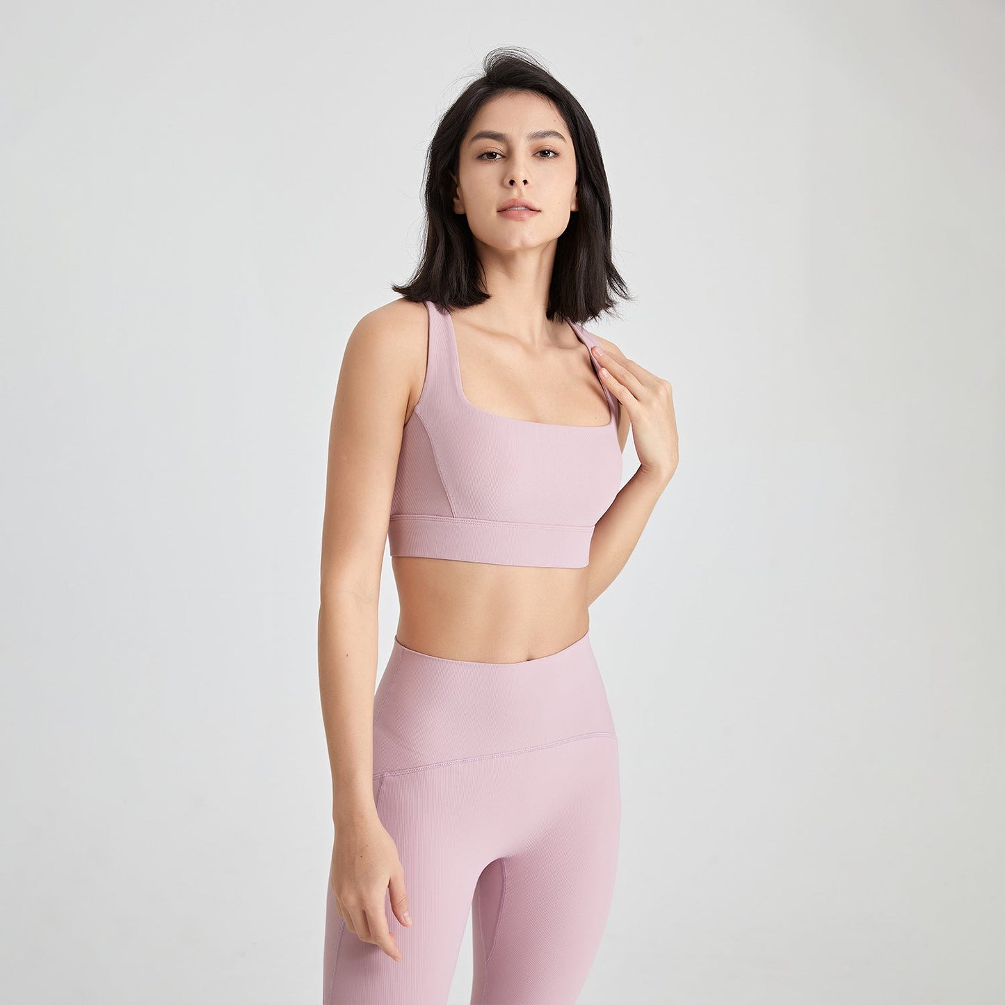 Stilla | Back U Hals Stødabsorberende Yoga Bh Nude Feel Push up Fitness Vest Til Kvinder