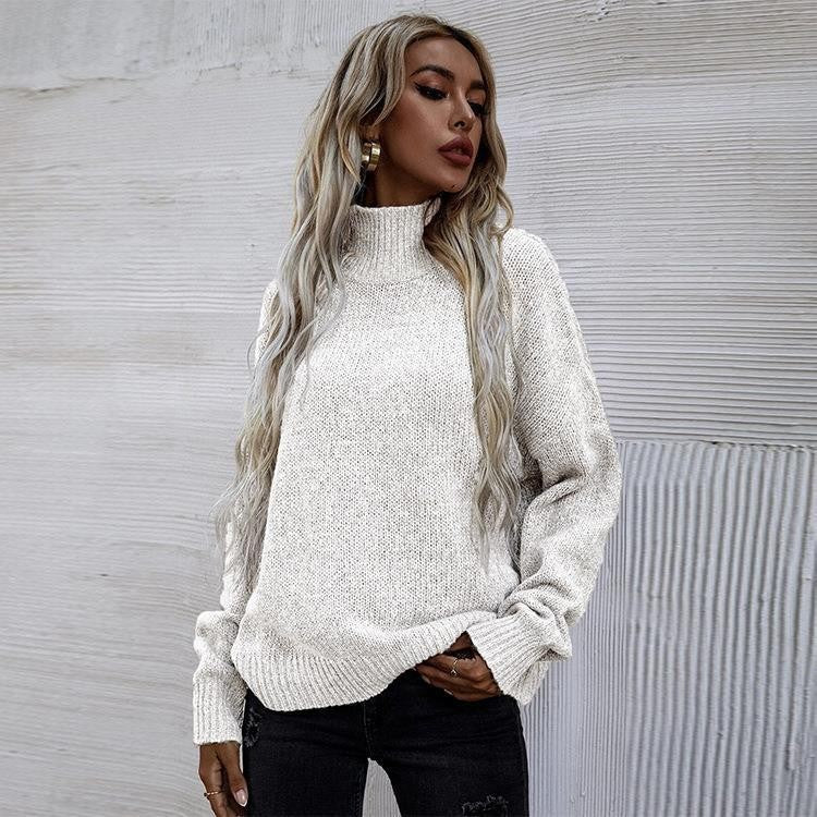 Dame sweatshirts med høj krave og afslappet oversized pasform Stilla