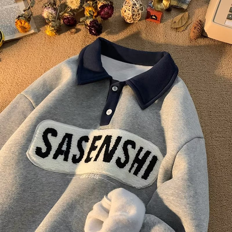 Herre Poloshirt med unikt indgang og kontrastkrave Stilla