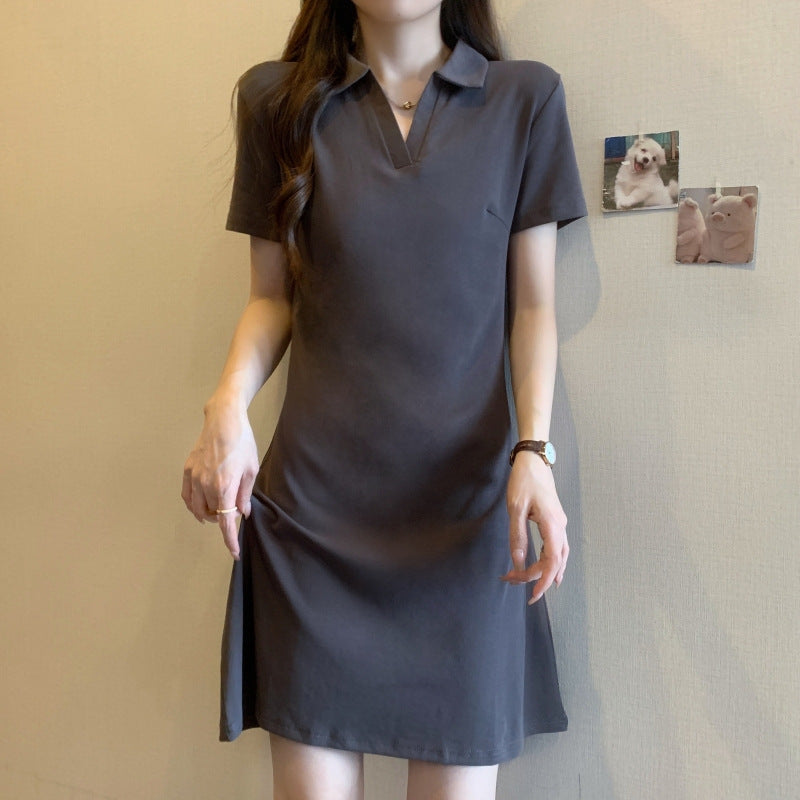 Femme Polo Stil Kjole Stilla