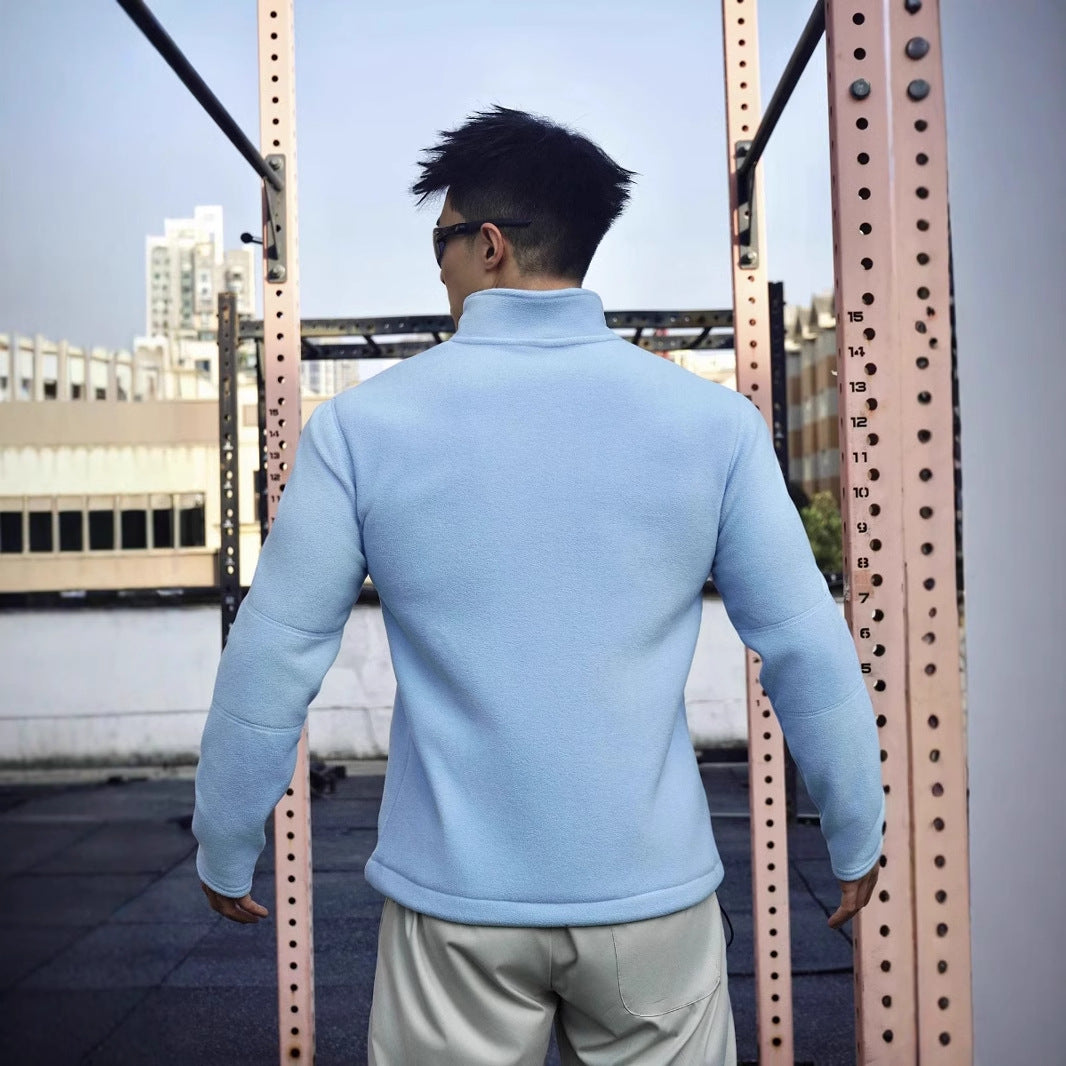 Herrer Fleece Pullover med høj krave Stilla
