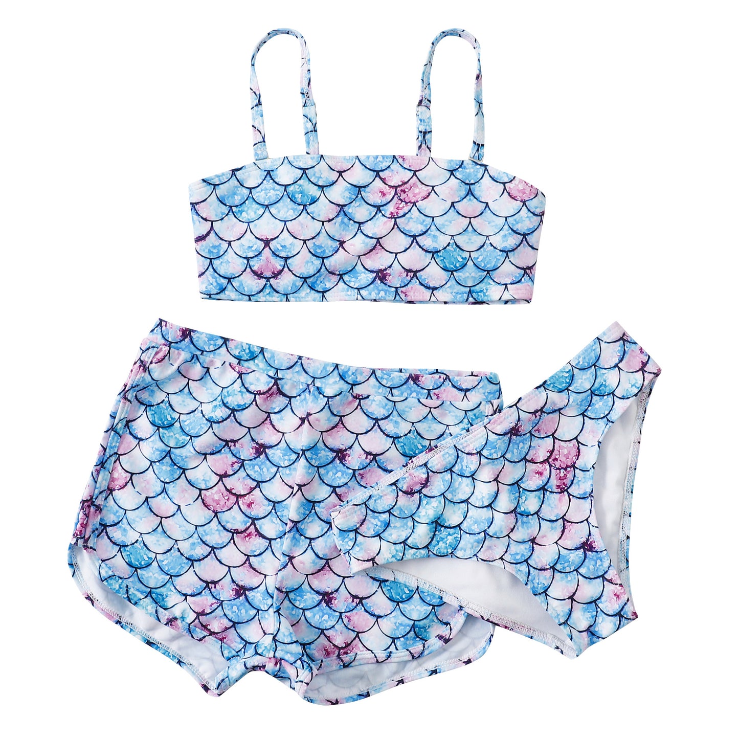 Dame bikini sæt med sporty design og trendy short-bukser størrelser Stilla