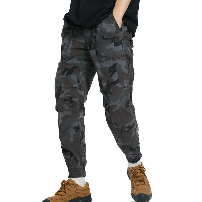 Herrer Camo Utility Cargo Bukser Stilla