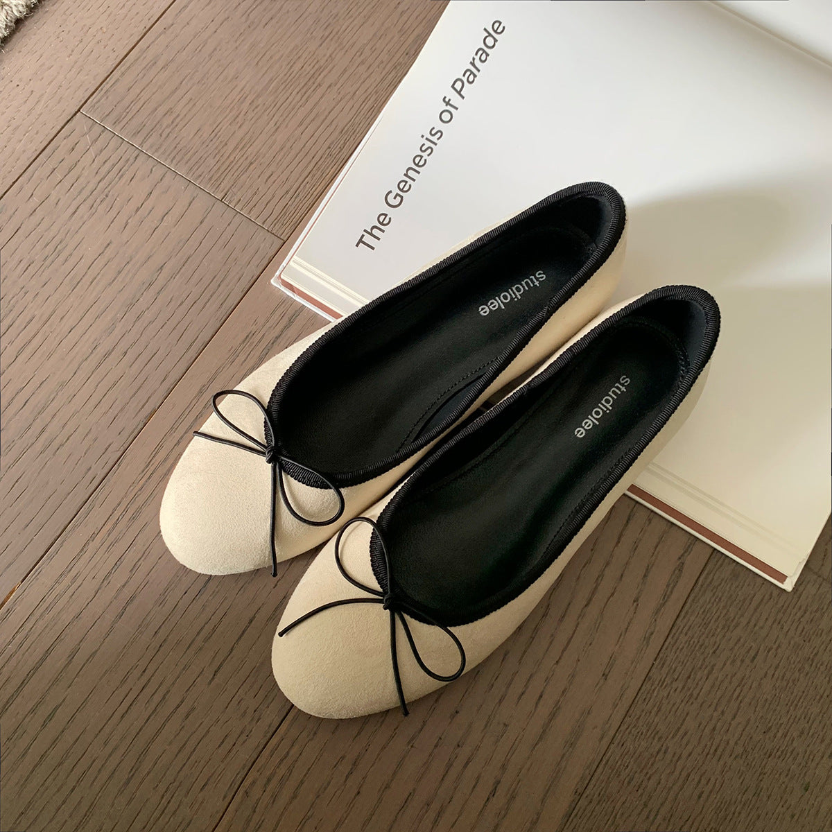 Dame Klassiske Sædels Ballerina Flats med Sløjfe Detalje Stilla