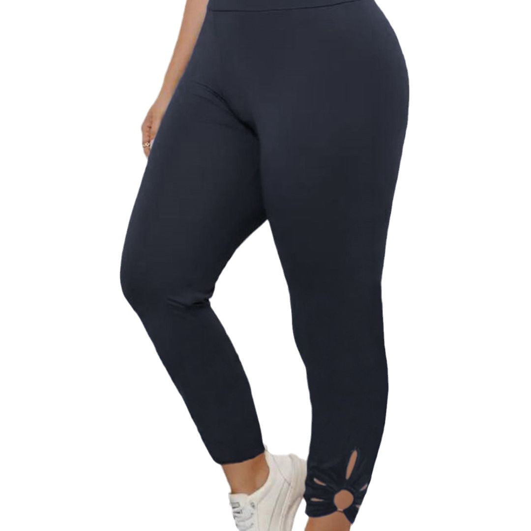 Dame Sporty Leggings med fashionable Cut-Outs Stilla