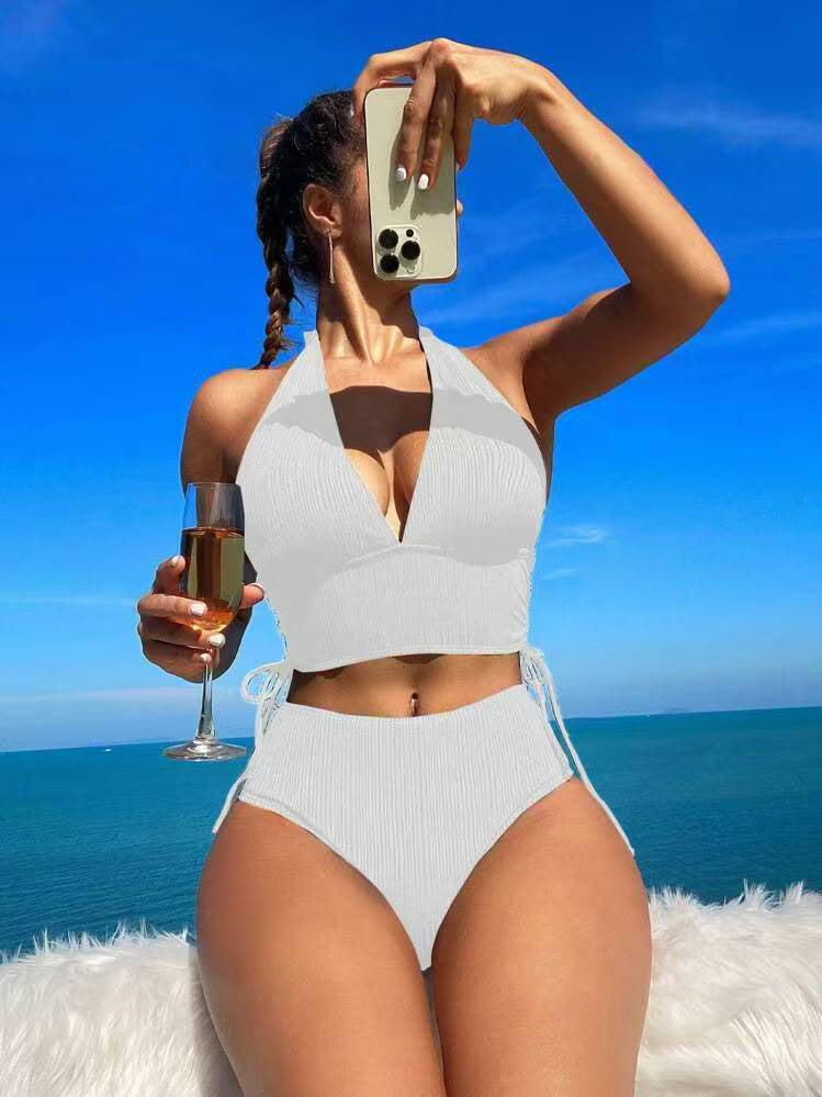 Dame højskåret bikini med brugervenligt top Stilla
