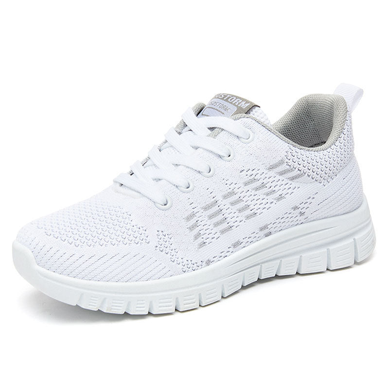 Dame Sporty Running Sneakers med åndbart mesh-design og stødabsorberende sål Stilla