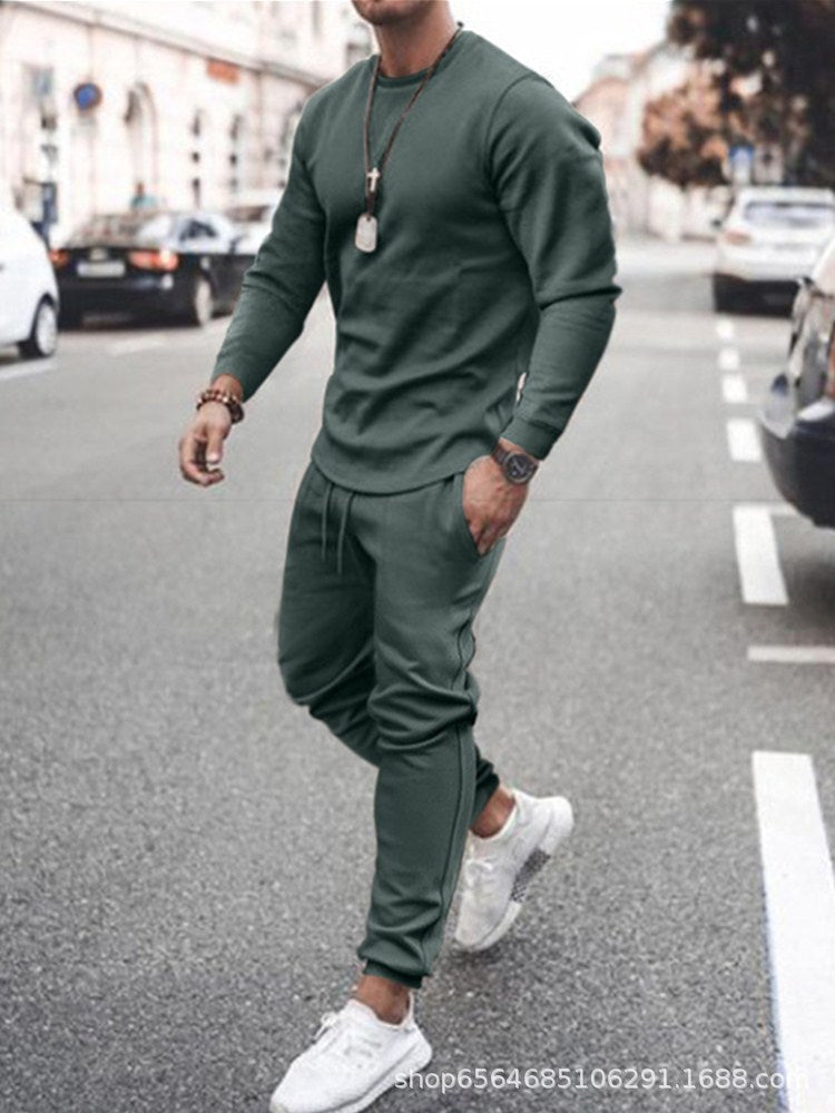 Herrer Sporty Lounge-joggingdragt med afslappet snit og fleksibel bund Stilla