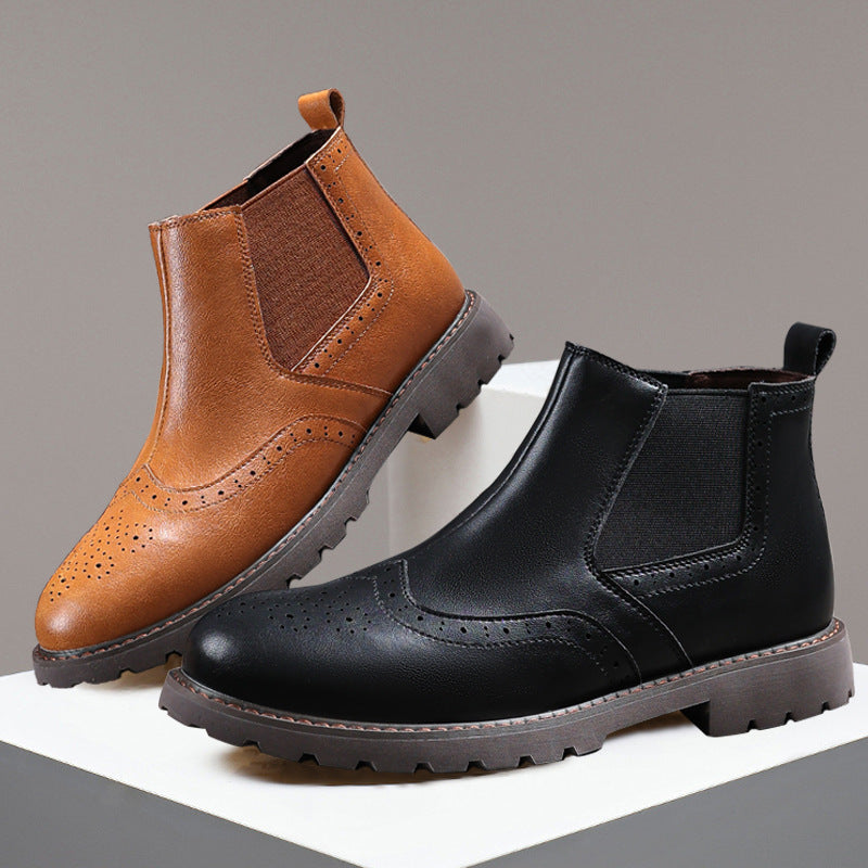 Herrer Premium Fritids Brogue Ankelstøvler Stilla