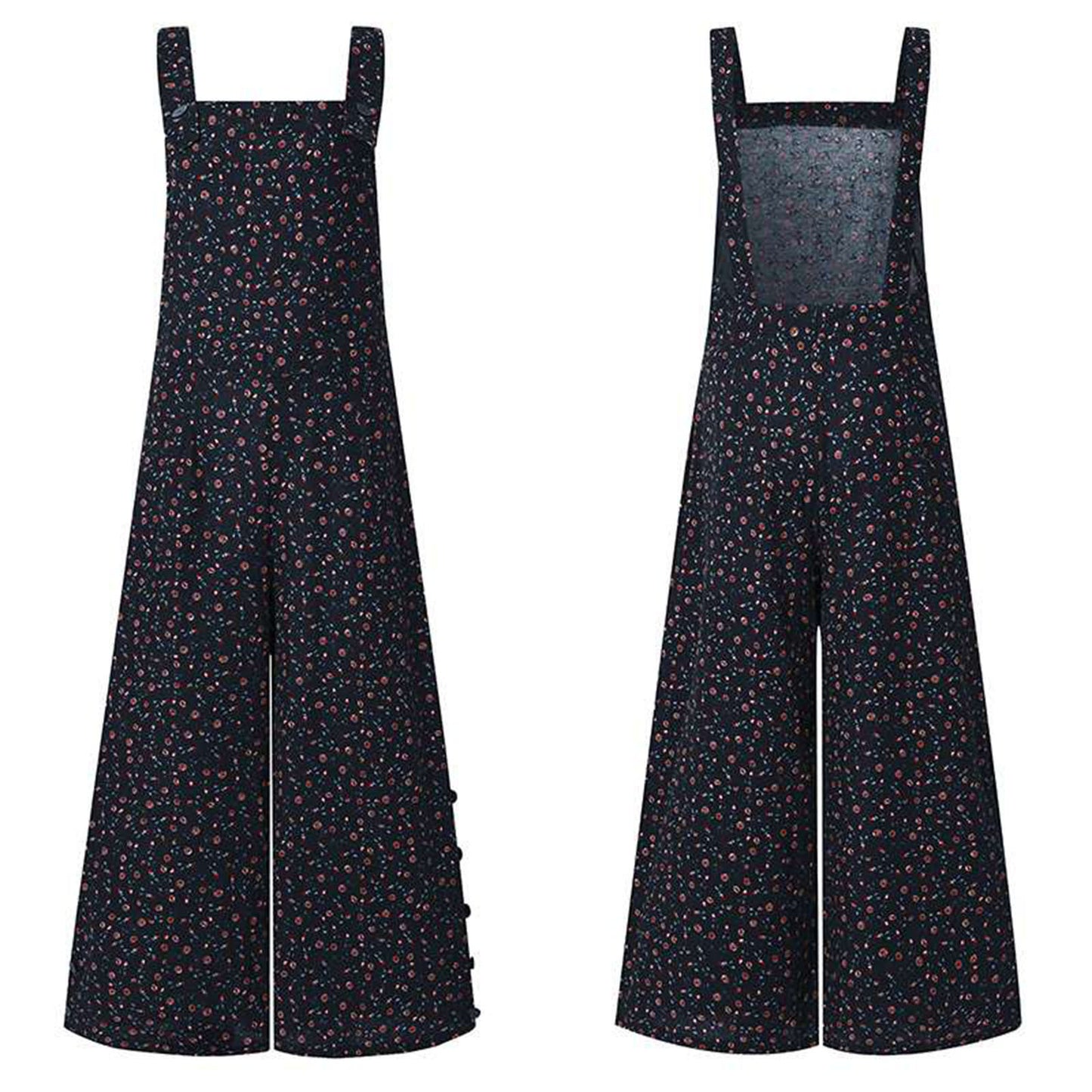 Femme Stilfuld Vidbenet Overalls-Jumpsuit Stilla