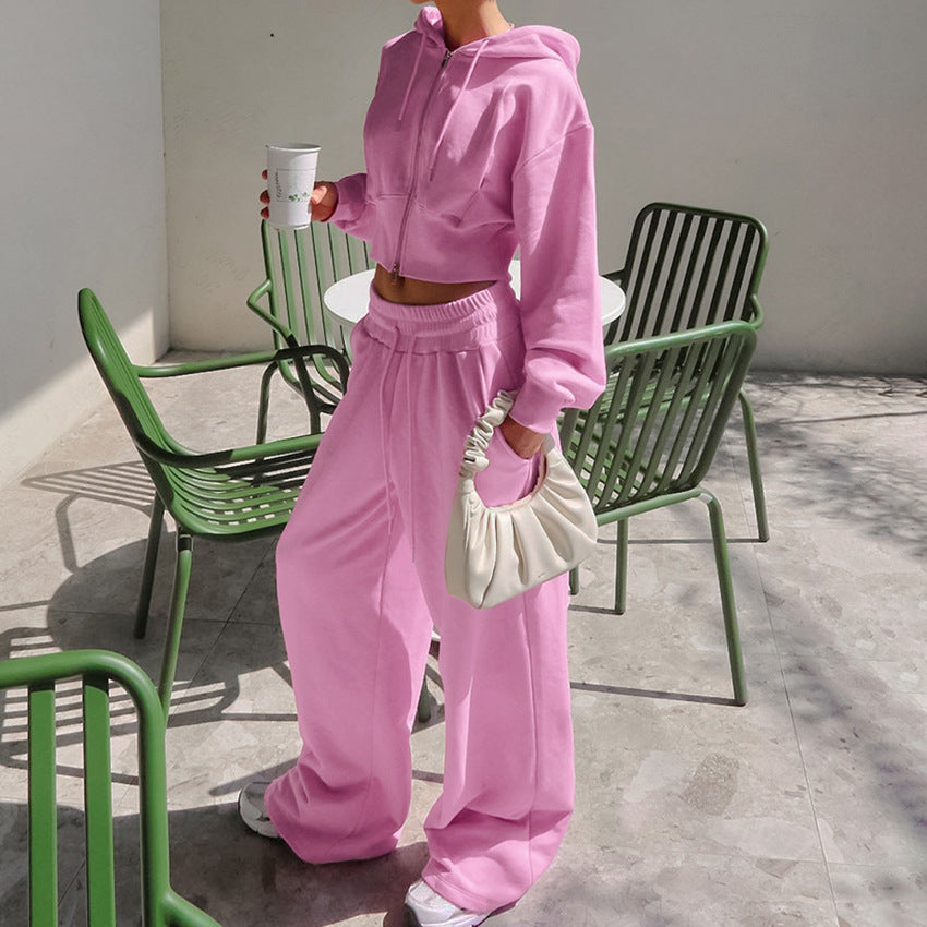 Dame fritids jumpsuit-sæt med høj talje og løs pasform Stilla