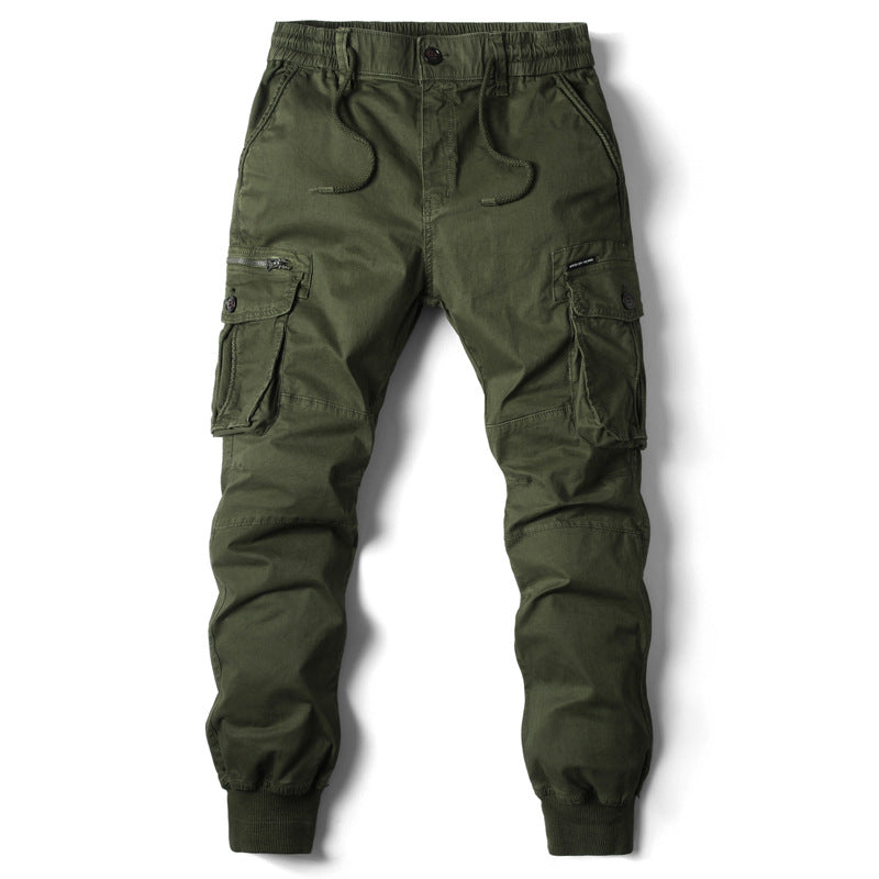 Herrer Cargo Jogger med justerbare manschetter og utility-lommer Stilla