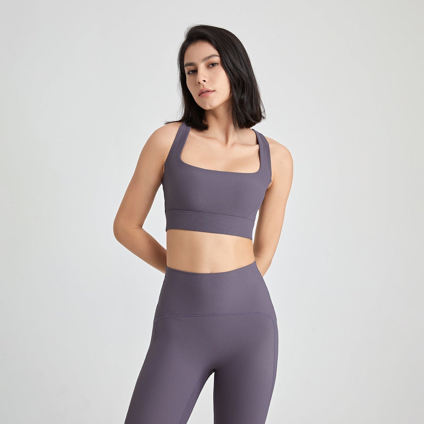 Stilla | Back U Hals Stødabsorberende Yoga Bh Nude Feel Push up Fitness Vest Til Kvinder