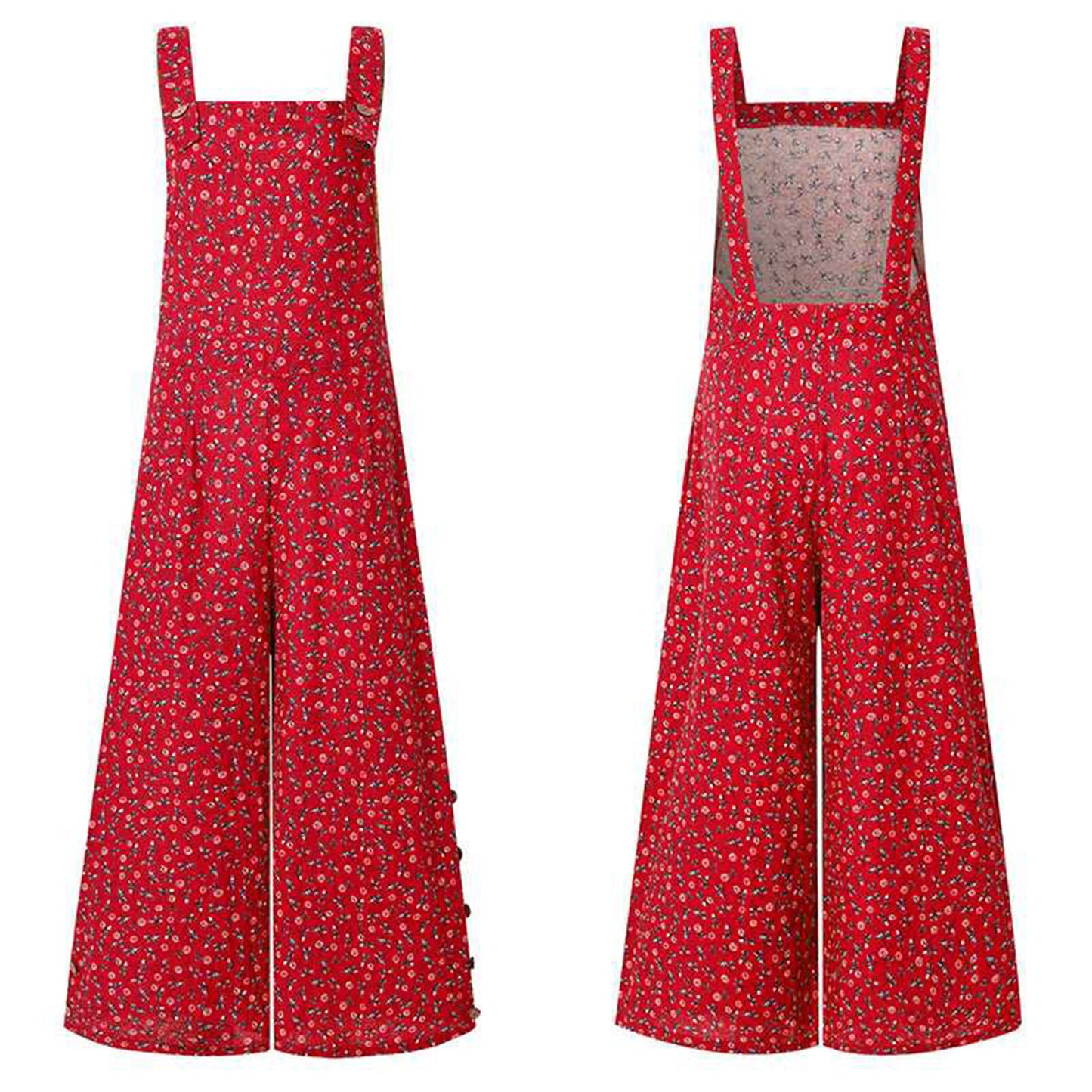 Femme Stilfuld Vidbenet Overalls-Jumpsuit Stilla
